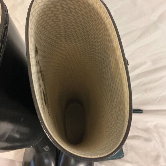 Hunter Original Tall Black Gloss Rain Boots, UNISEX, SIZES: 7M/8F - Picture 8 of 11